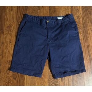 7Diamonds Mens Core Chino Shorts Navy Blue Cotton Stretch Size 35 CTM 3279714